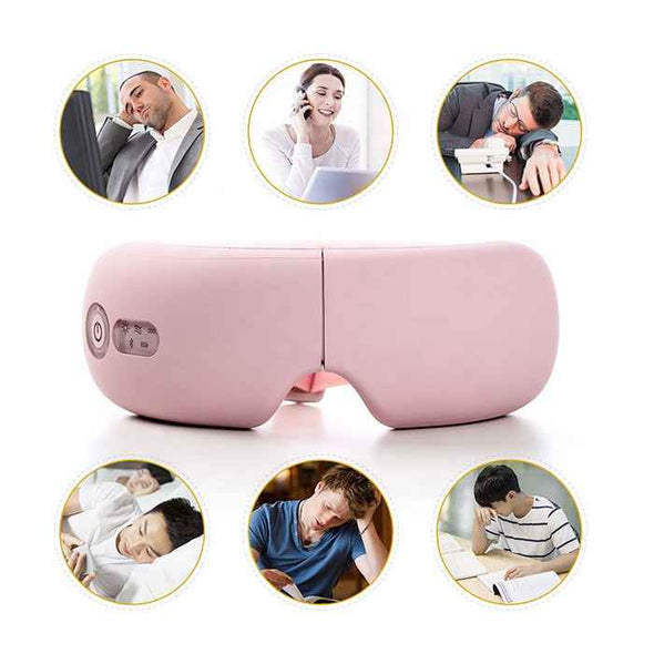 4D Smart Electric Vibration Bluetooth Eye Massager for Relief - Aroflit