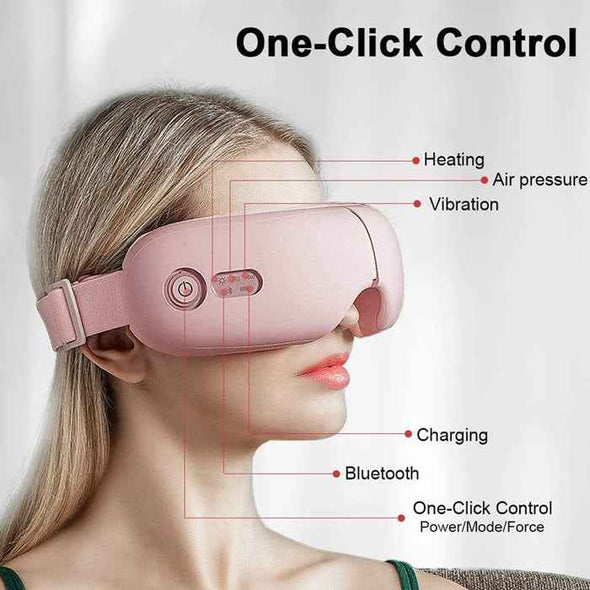 4D Smart Electric Vibration Bluetooth Eye Massager for Relief - Aroflit