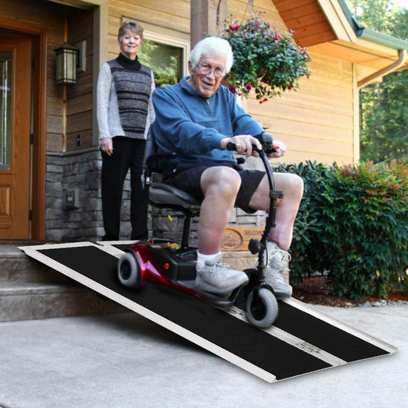 4ft Portable Threshold Wheelchair Ramp for Handicape Access at Home - Aroflit