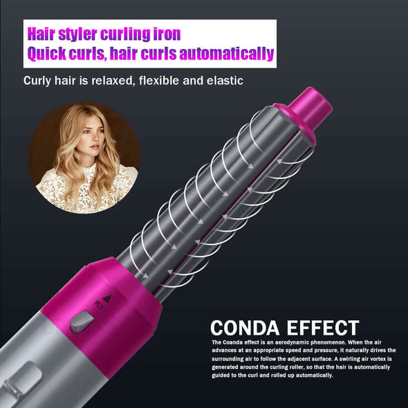 5 in 1 professional multifunctional airwrap hair styling tool kit - Aroflit