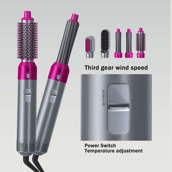 5 in 1 professional multifunctional airwrap hair styling tool kit - Aroflit