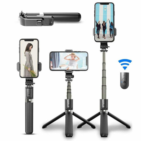 6 In 1 Wireless Bluetooth Selfie Stick Tripod - Aroflit