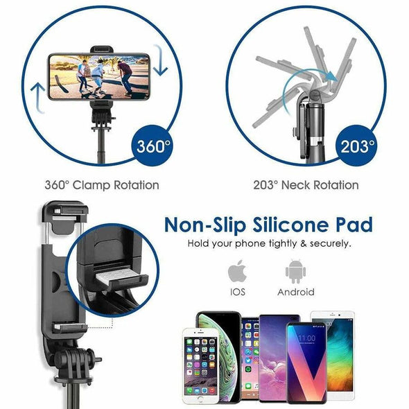 6 In 1 Wireless Bluetooth Selfie Stick Tripod - Aroflit
