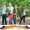 62" Wooden Archery Takedown Recurve Bow and Arrow for Hunting-Aroflit