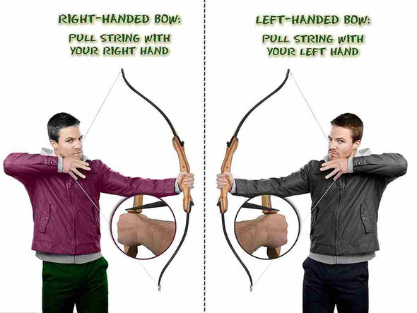 62" Wooden Archery Takedown Recurve Bow and Arrow for Hunting - Aroflit