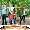 62" Wooden Archery Takedown Recurve Bow and Arrow for Hunting - Aroflit