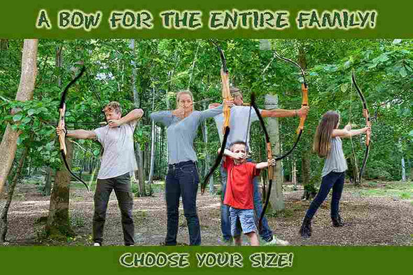 62" Wooden Archery Takedown Recurve Bow and Arrow for Hunting - Aroflit