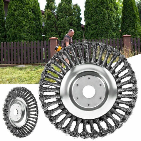 8 Inch Indestructible Steel Wire Weed Trimmer Blade - Steel Wire Weed Brush Head - Aroflit