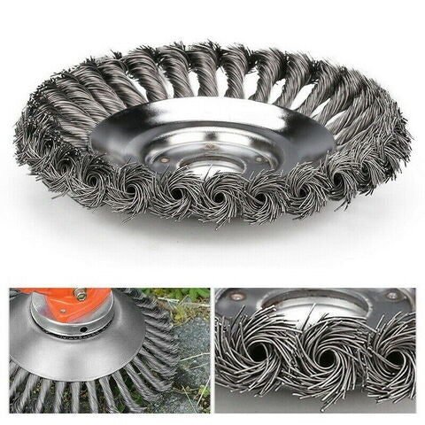 8 Inch Indestructible Steel Wire Weed Trimmer Blade - Steel Wire Weed Brush Head - Aroflit