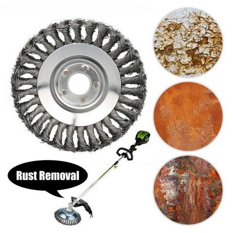 8 Inch Indestructible Steel Wire Weed Trimmer Blade - Steel Wire Weed Brush Head - Aroflit