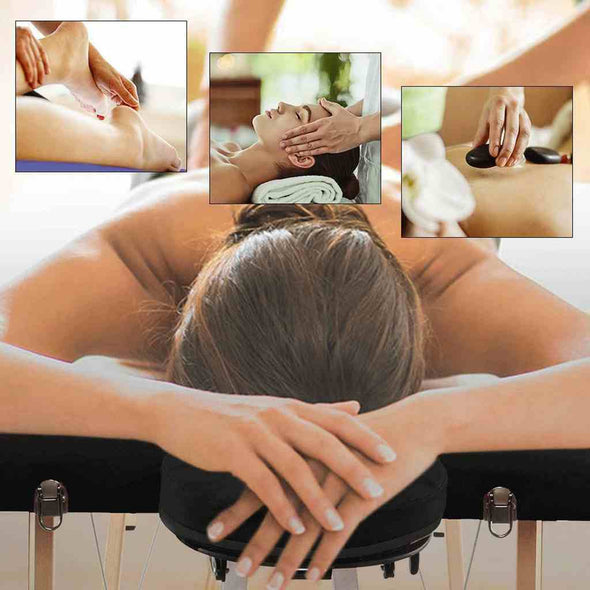 84"L Folding Portable Massage Table - Facial Spa Beauty Salon Bed-Aroflit