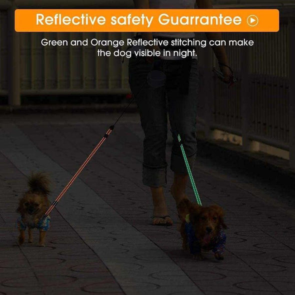 No Tangle LED Double Dog Leash - Aroflit™