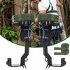 A Pair 2 Gears Tree Climbing Spikes Set Adjustable Lanyard Rope Rescue Belt-Aroflit