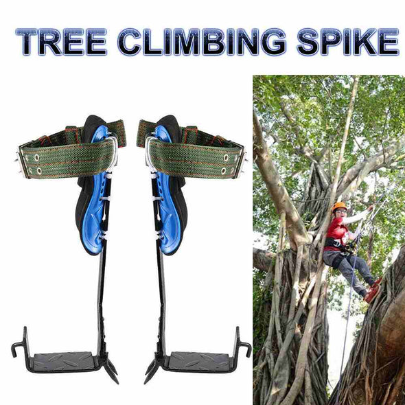 A Pair 2 Gears Tree Climbing Spikes Set Adjustable Lanyard Rope Rescue Belt - Aroflit