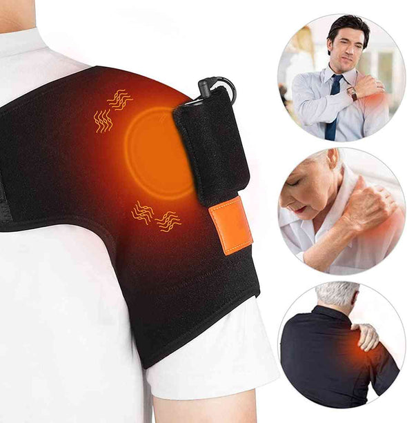 Adjustable Electric Heating Shoulders Massager Wrap - Aroflit