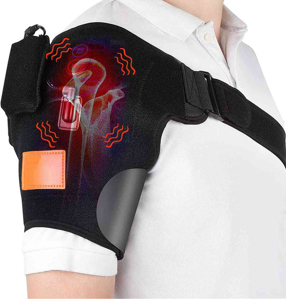 Adjustable Electric Heating Shoulders Massager Wrap - Aroflit