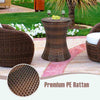 Adjustable Height Patio Rattan Cooler Table - Aroflit