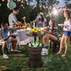 Adjustable Height Patio Rattan Cooler Table - Aroflit