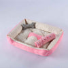Anti - Anxiety Calming Comfy Bed for Dogs with Bone Design - Aroflit