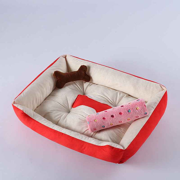 Anti-Anxiety Calming Comfy Bed for Dogs with Bone Design - Aroflit