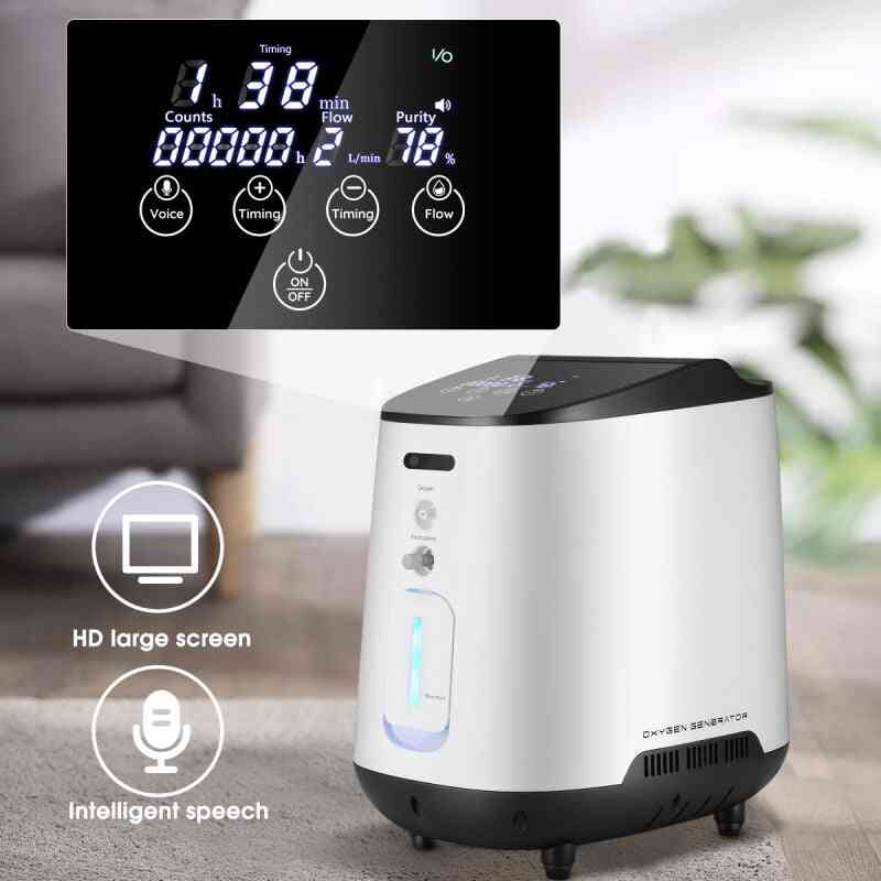 Aroflit VH-2 continuous-flow home oxygen support device with digital display