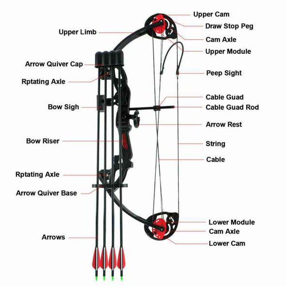 Aroflit™ 15 - 29 Lbs Youth and beginners Compound Bow for Hunting - Aroflit
