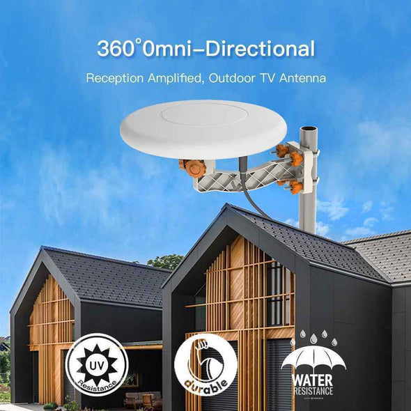 Aroflit™ 150 Miles 360° Omni - directional Amplified TV Antenna - Aroflit
