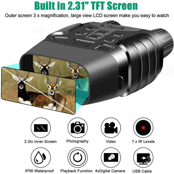 Aroflit Clear Vision™ Binoculars - Digital Night Vision Goggles IR Optics - Aroflit