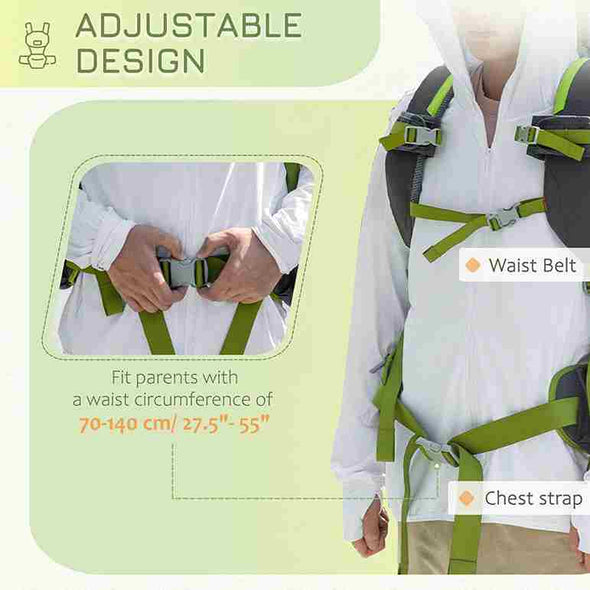 Aroflit™️ Foldable Baby Backpack Carrier with Canopy - Aroflit