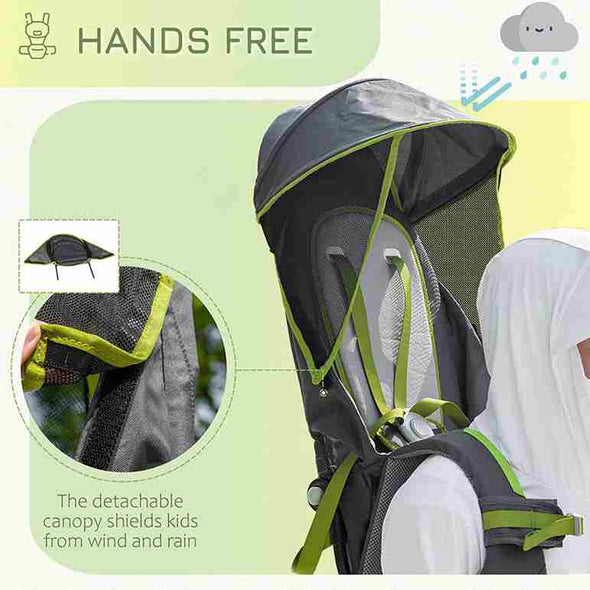 Aroflit™️ Foldable Baby Backpack Carrier with Canopy - Aroflit