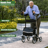 Aroflit™ Rollator Walker for Seniors and Adults with Adjustable Height Armrests and Seat - Aroflit