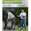 Aroflit™ Rollator Walker for Seniors and Adults with Adjustable Height Armrests and Seat - Aroflit