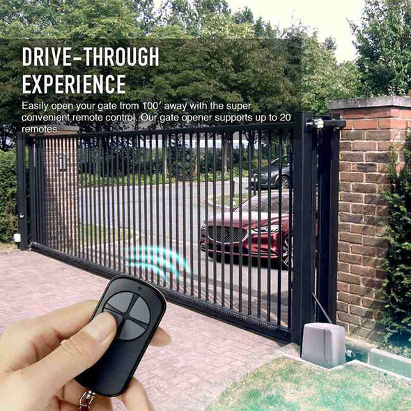 Aroflit™ Sliding Automatic Gate Opener - Electric Opener for Gates Up to 3300Lbs with Remote Controls - Aroflit