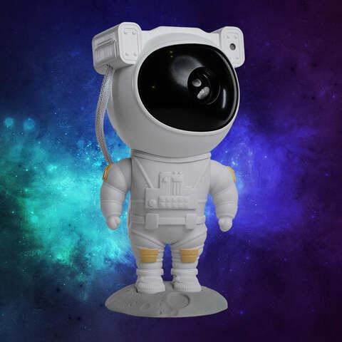 Astrolite Supernova Galaxy Projector - Remote Controlled White Astronaut Galaxy Projector - Aroflit