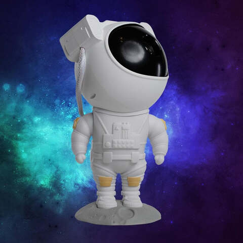 Astrolite Supernova Galaxy Projector - Remote Controlled White Astronaut Galaxy Projector - Aroflit