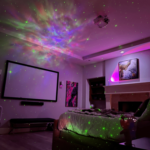 Astrolite Supernova Galaxy Projector - Remote Controlled White Astronaut Galaxy Projector - Aroflit