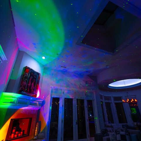 Astrolite Supernova Galaxy Projector - Remote Controlled White Astronaut Galaxy Projector - Aroflit