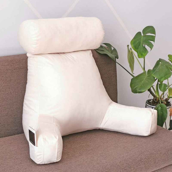 Backrest Pillow With Arms & Headrest - Aroflit