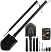 Camping Survival Multifunctional Tactical Shovel, Folding Outdoor Survival Tool - Aroflit
