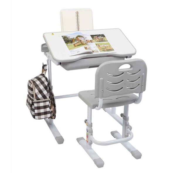 Children Desk and Chair Set - Adjustable Kids Study Drawing Play Table - Aroflit
