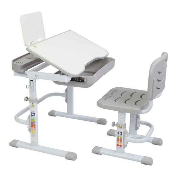 Children Desk and Chair Set - Adjustable Kids Study Drawing Play Table - Aroflit