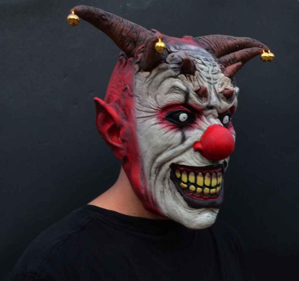 Creepy Scary Halloween Clown Mask Ideas Jester Clown-Aroflit