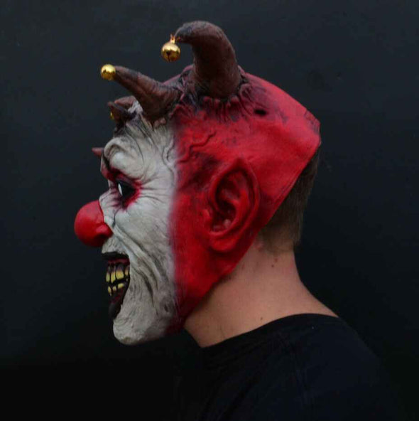 Creepy Scary Halloween Clown Mask Ideas Jester Clown-Aroflit
