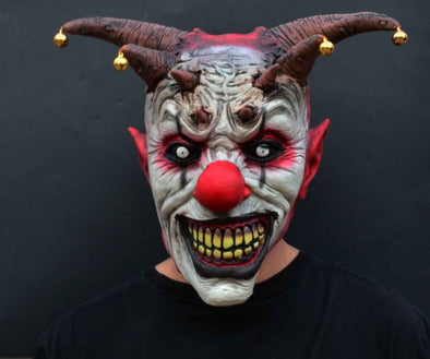 Creepy Scary Halloween Clown Mask Ideas Jester Clown-Aroflit