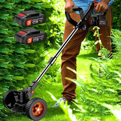 Electric Cordless Lawn Grass Weed Wacker Edge Trimmer - Aroflit