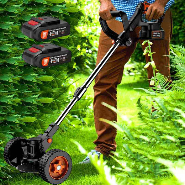 Electric Cordless Lawn Grass Weed Wacker Edge Trimmer - Aroflit