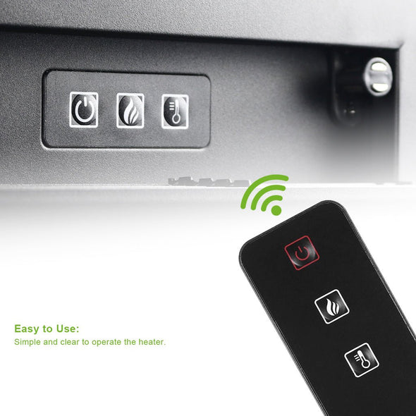 Electric fireplace Insert - 30" Electric Insert Wall Mounted LED Fireplace heater - Aroflit