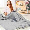 Electric Heated Blanket Throw Flannel Sherpa Fast Heating-Aroflit