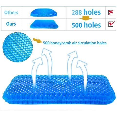Ergonomic Non - Slip Breathable Gel Seat Cushion - Aroflit