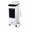 Evaporative Portable Air Conditioner Cooler Swamp Fan & Humidifier with Remote Control Filter - Aroflit